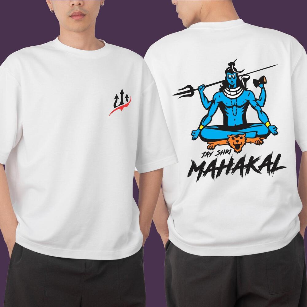 Jay Shri Mahakal Oversize Tshirt 2 Sided